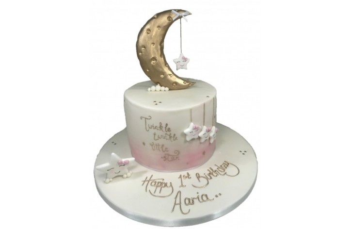 Twinkle Twinkle.... Moon & Stars Cake